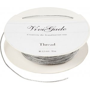Fil - 0,5 mm argent - 10 m Fil - 0,5 mm argent - 10 m