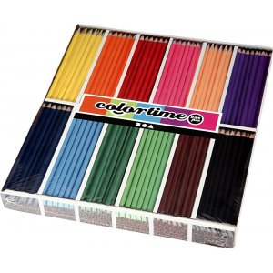 Crayons de couleur Colortime - couleurs mélangées - 12 x 24 pcs Crayons de couleur Colortime - couleurs mélangées - 12 x 24 pcs