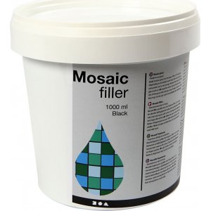Mortier mosaïque - noir - 1000 ml Mortier mosaïque - noir - 1000 ml