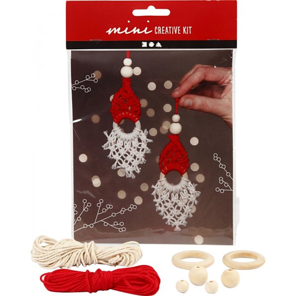 Mini Kit DIY - Père Noël en macramé Mini Kit DIY - Père Noël en macramé