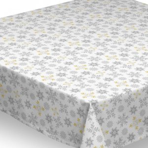 Toile cirée textile - Blanc flocon Toile cirée textile - Blanc flocon