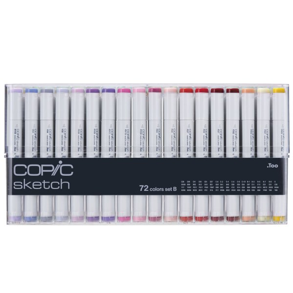 Coffret Copic Sketch - 72 stylos - Couleurs de base B Coffret Copic Sketch - 72 stylos - Couleurs de base B