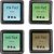 Tampon encreur - vert - vert clair - olive - aqua - 4 pcs Tampon encreur - vert - vert clair - olive - aqua - 4 pcs