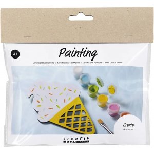 Mini Kit DIY Peinture, couleurs mélangées, Cône en verre Mini Kit DIY Peinture, couleurs mélangées, Cône en verre