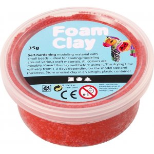 Foam Clay® - rouge - 35 g Foam Clay® - rouge - 35 g