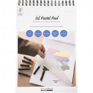 Bloc de pastels à l'huile A4 300 g 15 feuilles Bloc de pastels à l'huile A4 300 g 15 feuilles