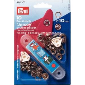 Bouton poussoir rivet JERSEY anneau en laiton couleur argent 10 mm 10 pcs Bouton poussoir rivet JERSEY anneau en laiton couleur argent 10 mm 10 pcs