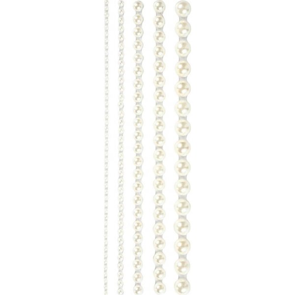 Strass - blanc - 2-8 mm - 140 pcs