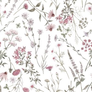 Tissu ciré textile fleurs 100 rose Tissu ciré textile fleurs 100 rose