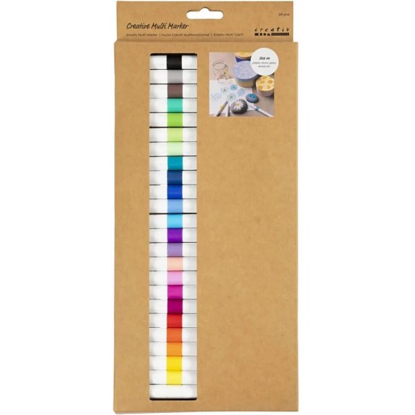 Kreativ Multi Marker, couleurs mlanges, 24 pcs