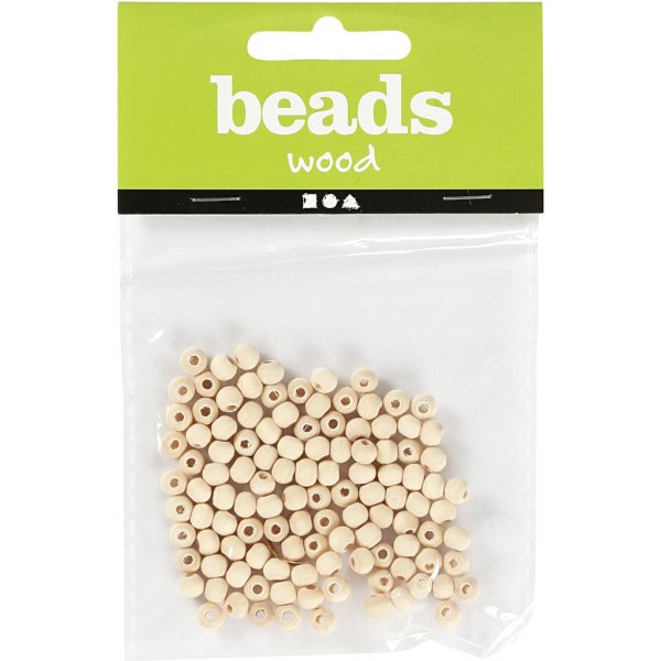Perles en bois - 5 mm - 100 pcs Perles en bois - 5 mm - 100 pcs