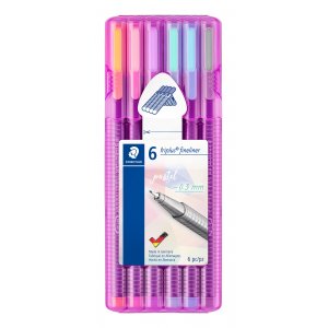 Fineliners Triplus Pastel - 6 stylos Fineliners Triplus Pastel - 6 stylos