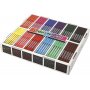 Crayons Colortime - couleurs mlanges - 2 mm - 12x24 pcs