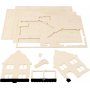 Figurine de construction 3D - Maison avec porche