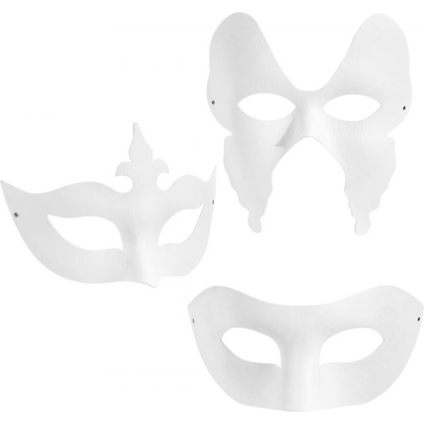 Masques - blanc - 3 x 4 pcs
