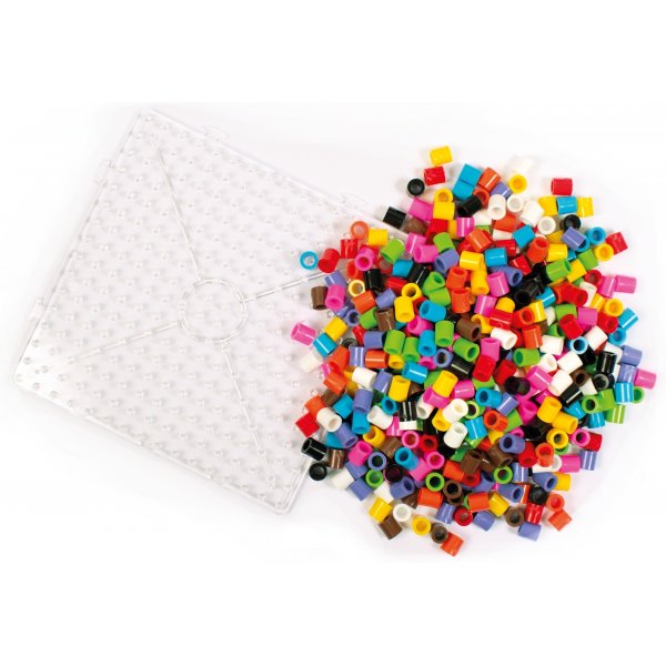Perles tube XL avec plaque  perles - 500 pcs