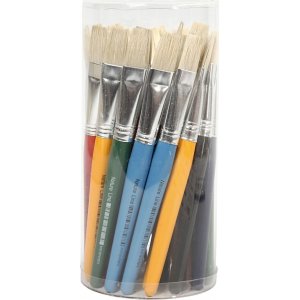 Pinceaux pour enfants - plats - 30 pcs Pinceaux pour enfants - plats - 30 pcs
