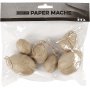Oeufs - papier mâché - 6 pcs