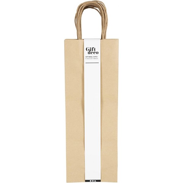 Sacs en papier - marron - 10 pcs