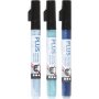 Marqueur Plus Color - bleu ciel - bleu marine - turquoise - 3 pcs