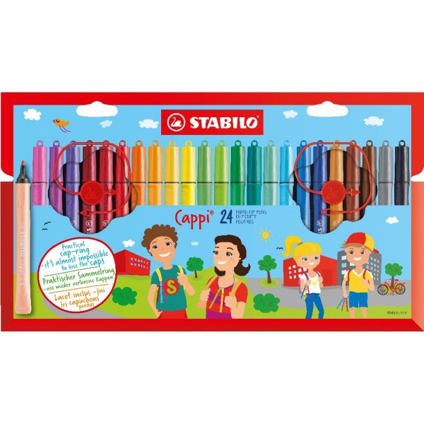 Stylos fibre Cappi - paquet de 24