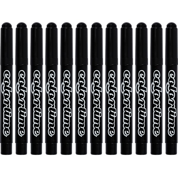 Crayons Colortime - noirs - 5 mm - 12 pcs
