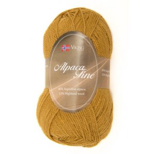 Fil Viking Alpaca Fine 50g - Jaune moutarde (618) Fil Viking Alpaca Fine 50g - Jaune moutarde (618)