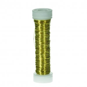 Fil de cuivre ø 0,30 mm - doré métallisé 25 m Fil de cuivre ø 0,30 mm - doré métallisé 25 m