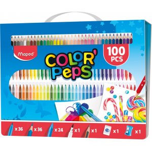 Coffret enfant - Maped - Kit couleur de 100 pièces Coffret enfant - Maped - Kit couleur de 100 pièces