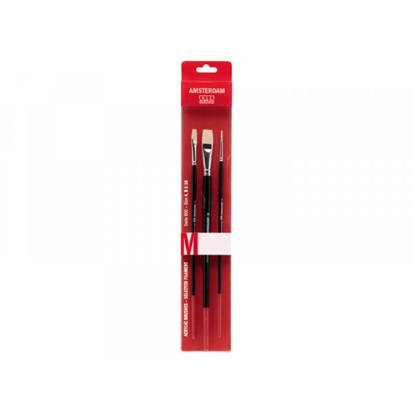Pinceaux acryliques Amsterdam 600 Poils synthtiques - Set de pinceaux M