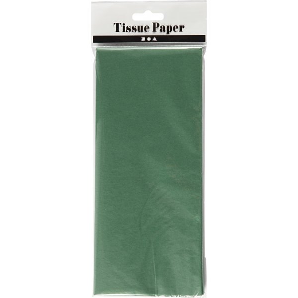 Papier de soie - vert - 50 x 70 cm - 14 g -10 feuilles Papier de soie - vert - 50 x 70 cm - 14 g -10 feuilles