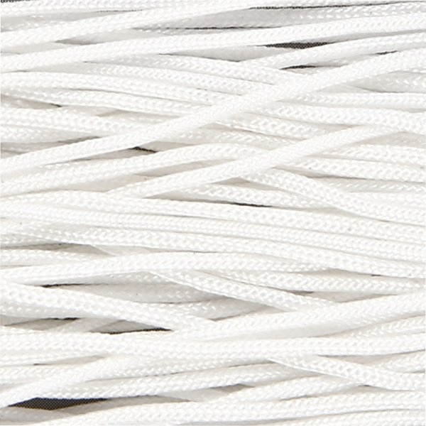 Cordon  nouer - blanc - 10 m