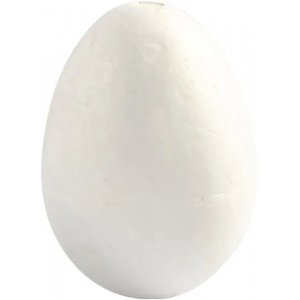 Oeufs Frigolit - Blanc - H6 cm - 5 pcs Oeufs Frigolit - Blanc - H6 cm - 5 pcs