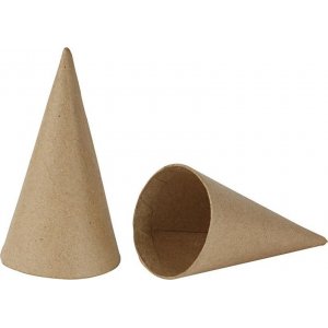Cônes en carton - H14, Ø7 cm -10 pcs Cônes en carton - H14, Ø7 cm -10 pcs