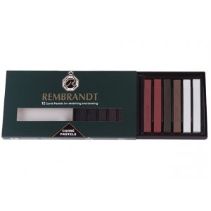 Rembrandt Carré Pastel en set - teintes assorties - 12 pcs Rembrandt Carré Pastel en set - teintes assorties - 12 pcs