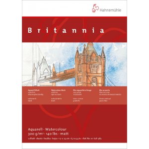 Bloc aquarelle Hahnemühle Britannia 300g Mat Bloc aquarelle Hahnemühle Britannia 300g Mat