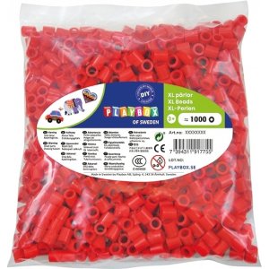 Perles de pipe XL 1000 pcs rouge Perles de pipe XL 1000 pcs rouge