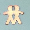 Pendentif 22 x 22 mm - les jumeaux Pendentif 22 x 22 mm - les jumeaux