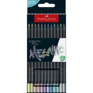 Set de crayons de couleur - Faber-Castell - Redline Black Edition - Métallisé Set de crayons de couleur - Faber-Castell - Redline Black Edition - Métallisé