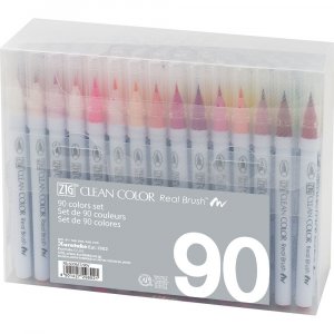 Stylos pinceaux ZIG Clean Color - 90 stylos Stylos pinceaux ZIG Clean Color - 90 stylos