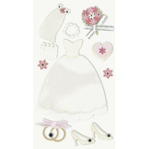 Mélange d'autocollants - Robe de mariée Mélange d'autocollants - Robe de mariée