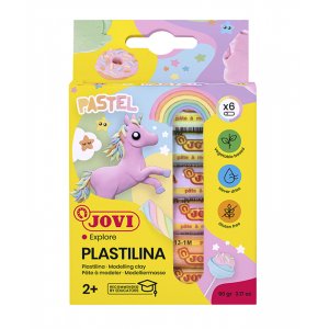 Argile - Jovi Plastilina - pack de 6 couleurs pastel mélangées 15 g Argile - Jovi Plastilina - pack de 6 couleurs pastel mélangées 15 g
