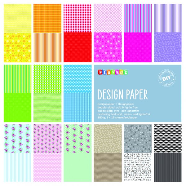 Papier à motifs sans acide en blocs Papier à motifs sans acide en blocs