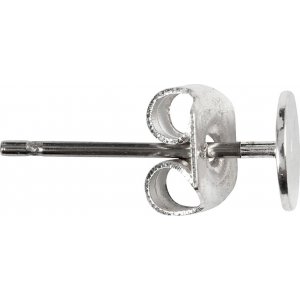 Clous d'oreilles avec plaque - plaqué argent - 10 pcs Clous d'oreilles avec plaque - plaqué argent - 10 pcs