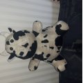 Image client Animal vache imitation Velboa Noir-blanc tacheté - 150 cm