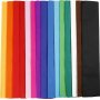 Papier crpon - couleurs mlanges - 15 feuilles