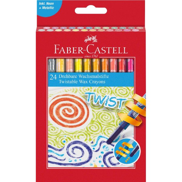 Crayons Twist - 24 couleurs