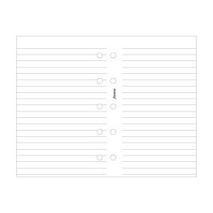 Feuilles de notes pour Filofax Mini - Lignées blanches Feuilles de notes pour Filofax Mini - Lignées blanches