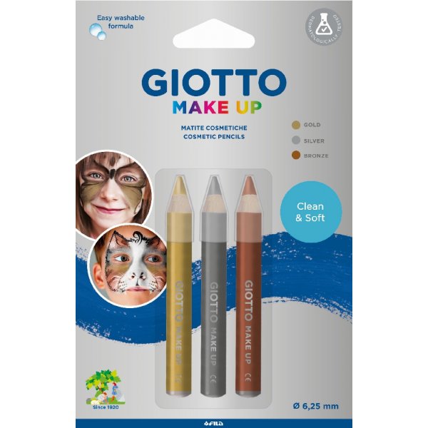 Crayon de maquillage Giotto 3-pack - Mtallis