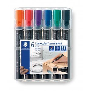 Marqueur permanent Lumocolor 2-5 mm - 6 stylos Marqueur permanent Lumocolor 2-5 mm - 6 stylos